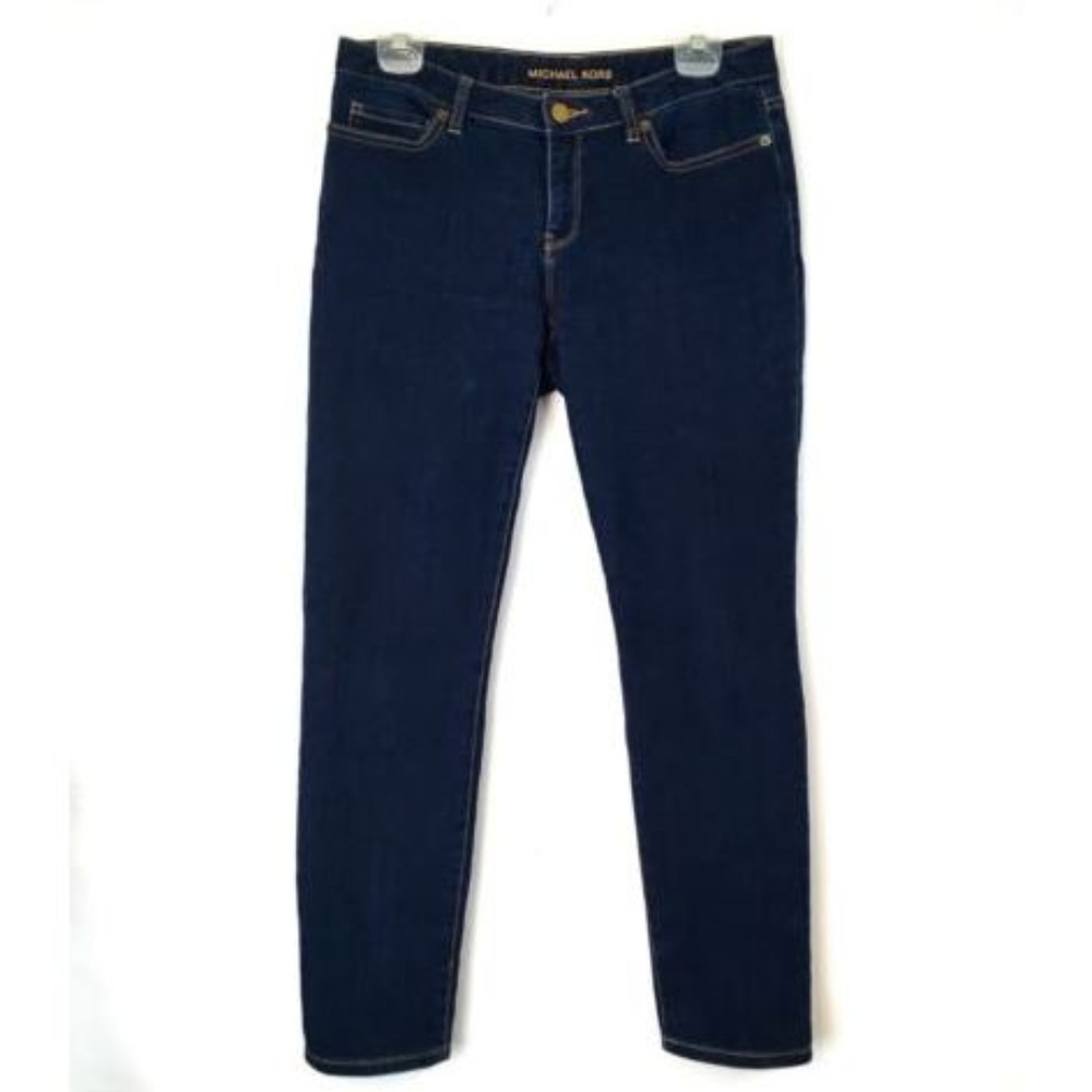 Michael Kors Skinny Dark Wash Denim Jeans 30x27 6